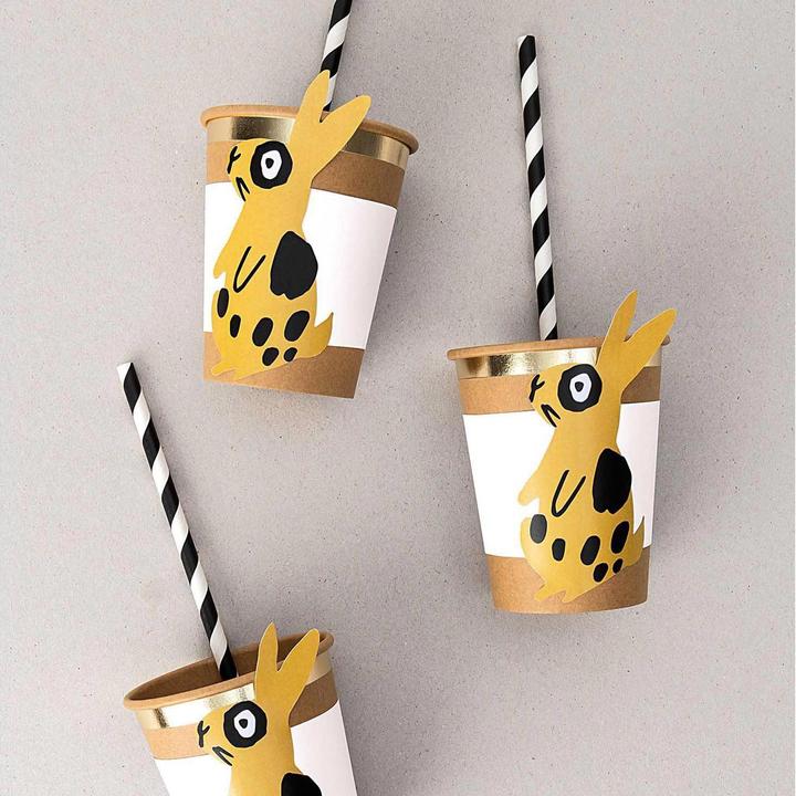 Actual product image Rico Design Sleeve for paper cups, bunny, 6 pieces (6 x, 0.5 x 13 x 24 cm)