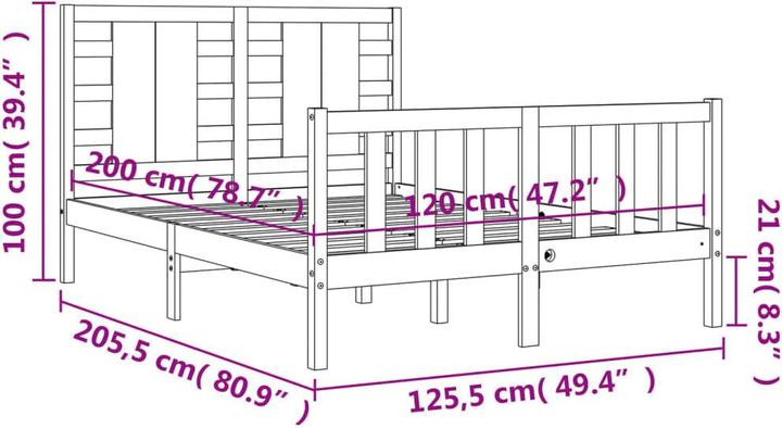 Produktbild VidaXL Cosmo (120 x 200 cm)