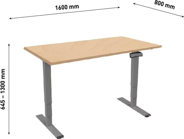 Actual product image Contini Office table (160 x 80 x 130 cm)