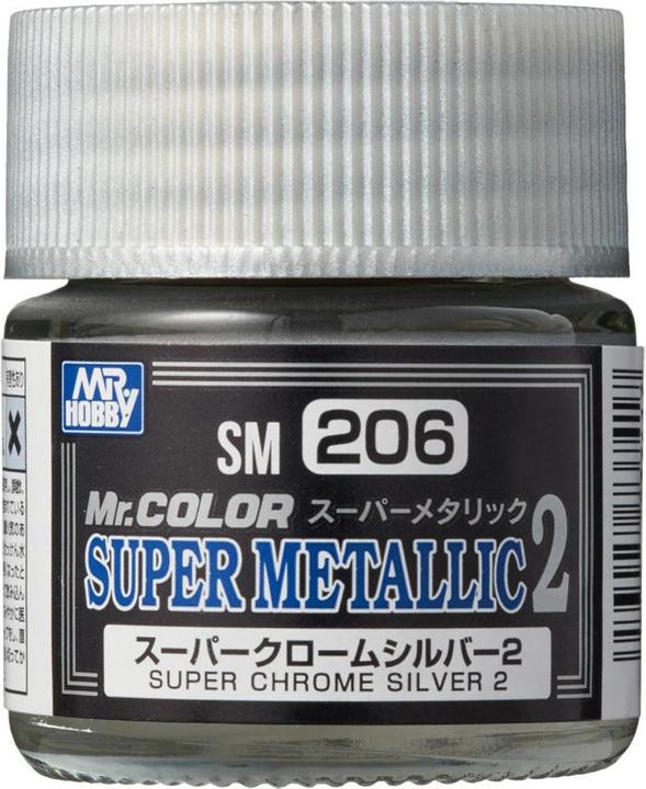 Produktbild Mr.Hobby Mr Hobby -Gunze Mr. Color Super Metallic Colors II(10 ml)Super Chrome Silver II