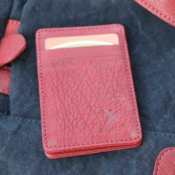 Actual product image Pajass Leather credit card holder