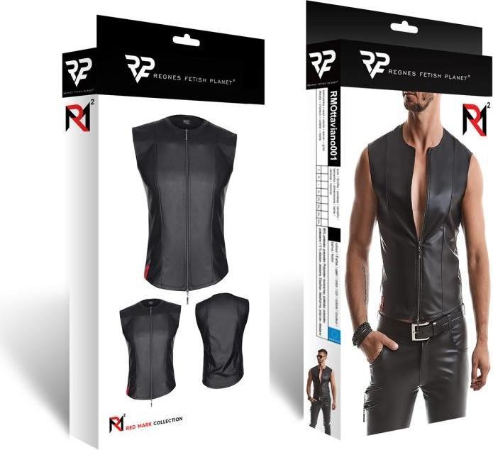 Immagine prodotto Regnes Fetish Planet Gilet da uomo in nero (5XL)
