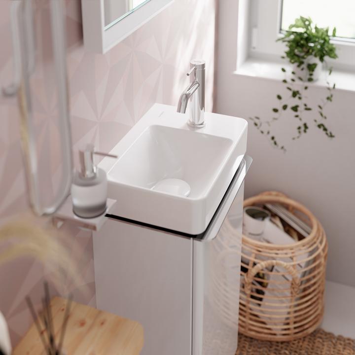 Immagine prodotto hansgrohe Tecturis S rubinetto a colonna 80 con maniglia a leva per acqua fredda o acqua premiscelat