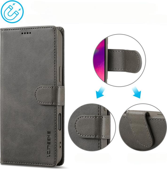 Produktbild LC.Imeeke iPhone 16 Pro Max - Leder Etui Hülle (Apple iPhone 16 Pro Max)