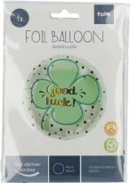 Produktbild Folat Folienballon Good Luck Klee - 45 cm (1 x)