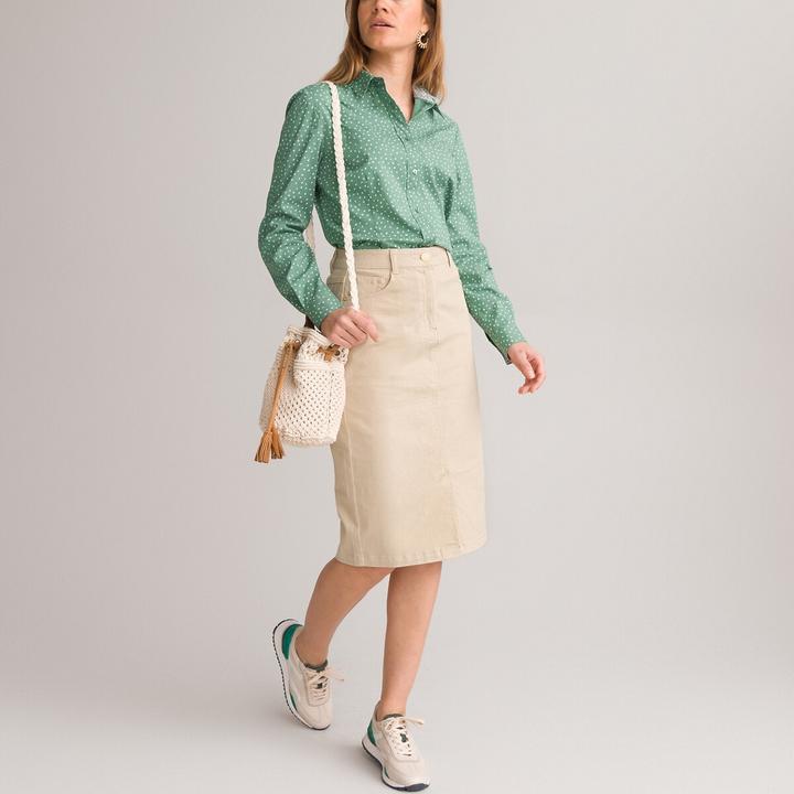 Produktbild Anne Weyburn Gerader Rock aus Baumwollstretch (34)