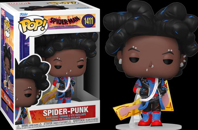 Actual product image Funko Spiderman Across the Spider-Verse POP! vinyl figure Spider-Punk(UN) 9 cm