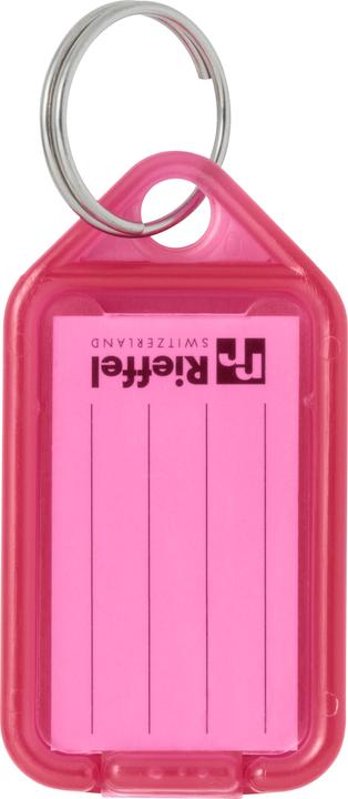 Rieffel Schlüsseletiketten 38x22mm KT 1000 PINK pink 100 Stück