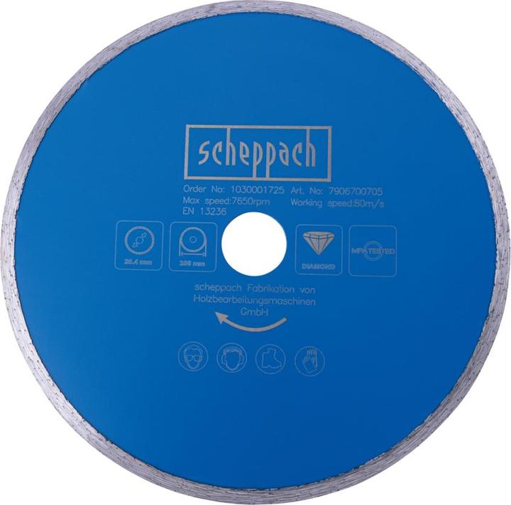 Scheppach Diamond cutting disc Ø 200 x 25.4 mm