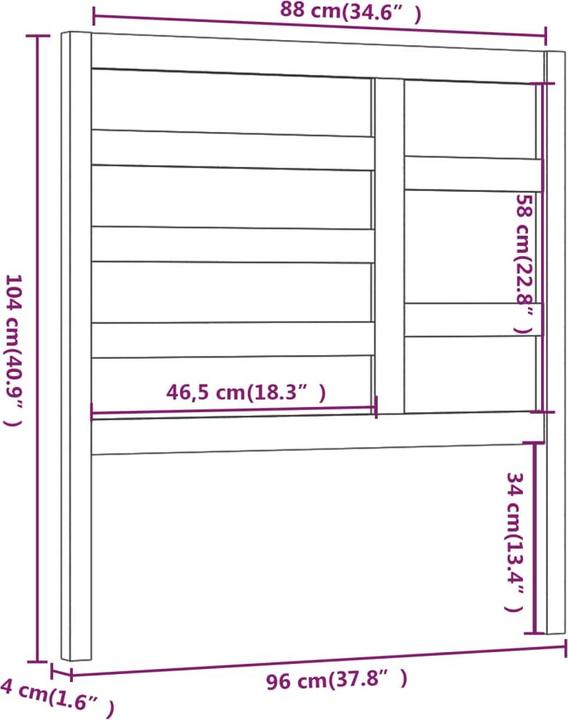 Immagine prodotto VidaXL Edan (96 x 4 x 104 cm)
