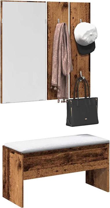 Immagine prodotto VidaXL Garderoben-Set Altholz-Optik Holzwerkstoff
