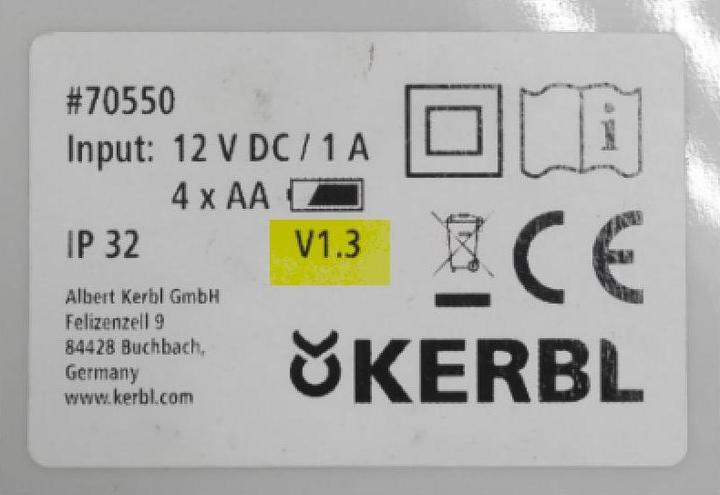 Actual product image Kerbl 70556 Solar battery set for automatic chicken door from version 1.3, solar module
