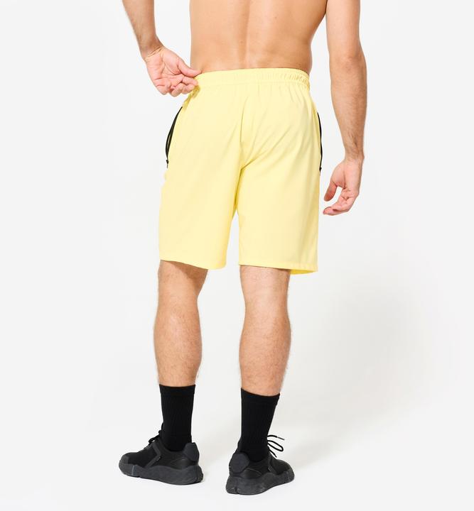 Produktbild Domyos Shorts Reissverschlusstaschen - hellgelb (M)