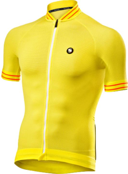 Actual product image Sixs T-Shirt Clima Jersey yellow-white (M)