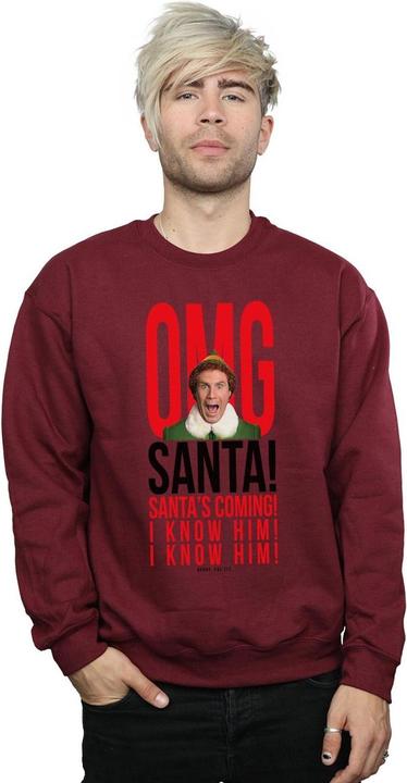 Immagine prodotto Elf OMG Santa I Know Him Felpa Uomo (M)