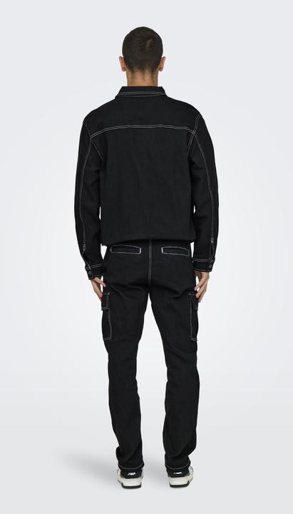 Actual product image Only & Sons ONSEDGE mid waist straight cut jeans regular fit jeans (36)