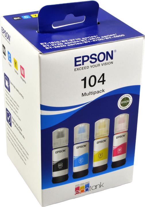 Actual product image Epson 104 Multipack (M, Y, C, FC)