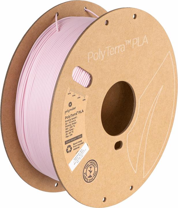 Produktbild Polymaker PolyTerra (PLA, 1.75 mm, 1000 g, Pink)