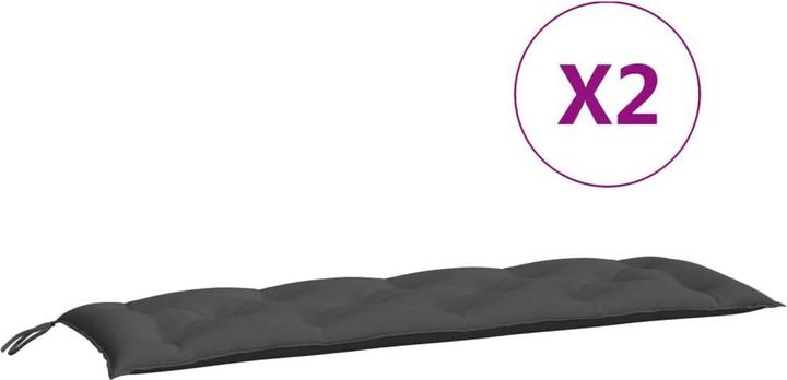 Immagine prodotto VidaXL Cuscini per panca da giardino 2 pezzi. Tessuto O x Ford (150 x 50 x 7 cm)