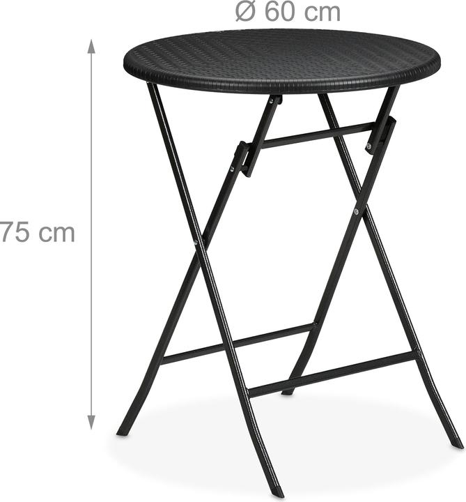 Actual product image Relaxdays garden table (60 cm)