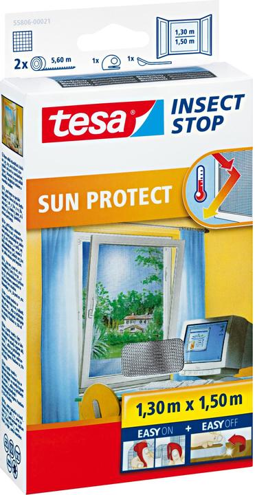 Actual product image tesa Insect screen COMFORT for windows, with Velcro tape, self-adhesive, without drilling (130 x 150 cm)