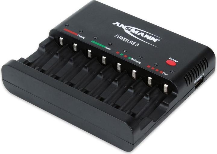 Image du produit Panasonic Eneloop 8 piles AA Mignon et chargeur Ansmann Powerline 8 (8 pcs)