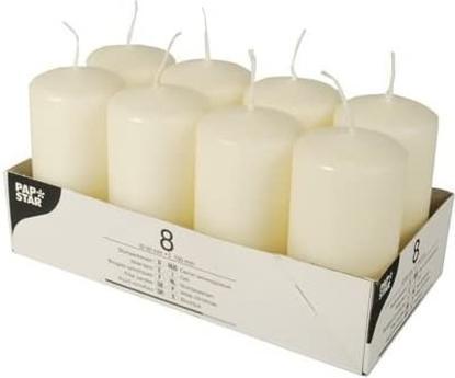 Produktbild Papstar Stumpenkerzen (8 Stk.)