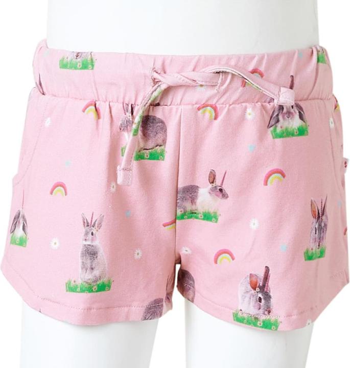 Immagine prodotto VidaXL Pantaloncini da bambino con coulisse Rosa chiaro 104,Materiale: 92 (104)