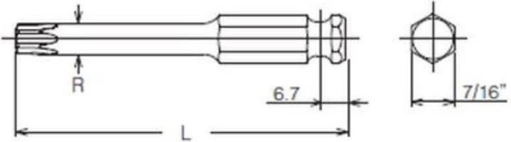 Immagine prodotto Koken Lama TORX (Esagono incassato TX M40)