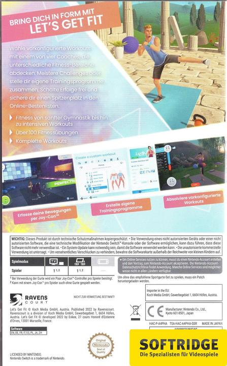 Produktbild Ravenscourt Let's Get Fit (Switch, Switch Lite, Switch OLED, DE)