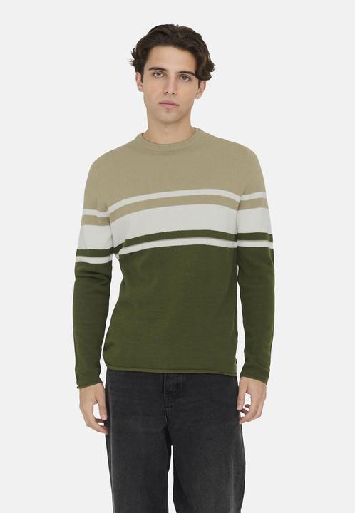 Produktbild Only & Sons Onsniguel Reg 12 Stripe Crew Knit (XXL)