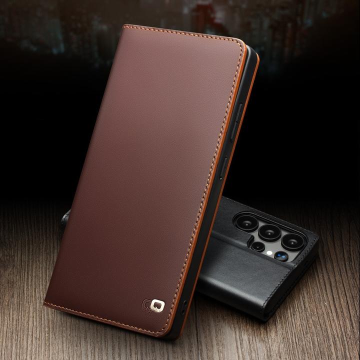 Produktbild QiAlino Hülle Flip Matt Wallet (Samsung Galaxy S25 Ultra)