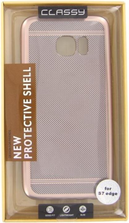 Actual product image OEM Silicone Case Classy Samsung Galaxy S7 Edge rose (Samsung Galaxy S7 Edge)