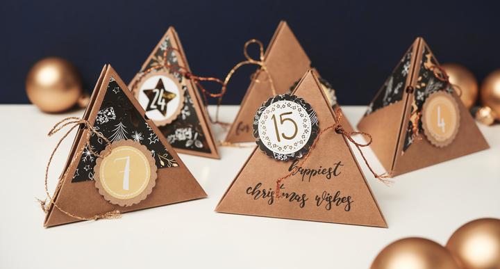 Produktbild VBS Kraftkarton Geschenkbox "Pyramide", 6 Stück