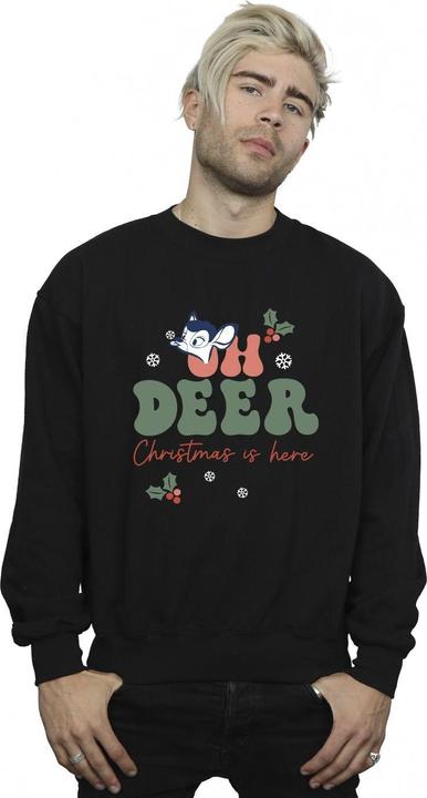 Actual product image Disney Mens Bambi Oh Deer Cotton Sweatshirt (S)