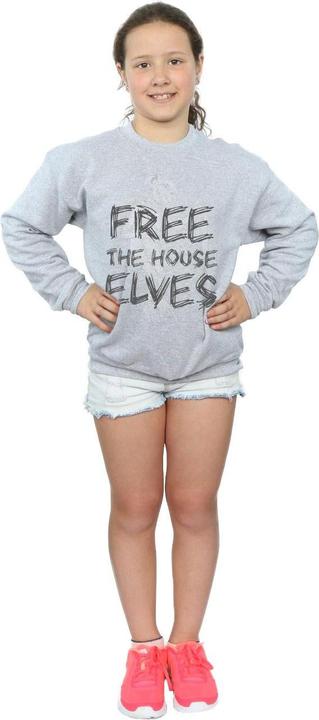 Actual product image Girls Dobby Free The House Elves Sweatshirt (140, 146)