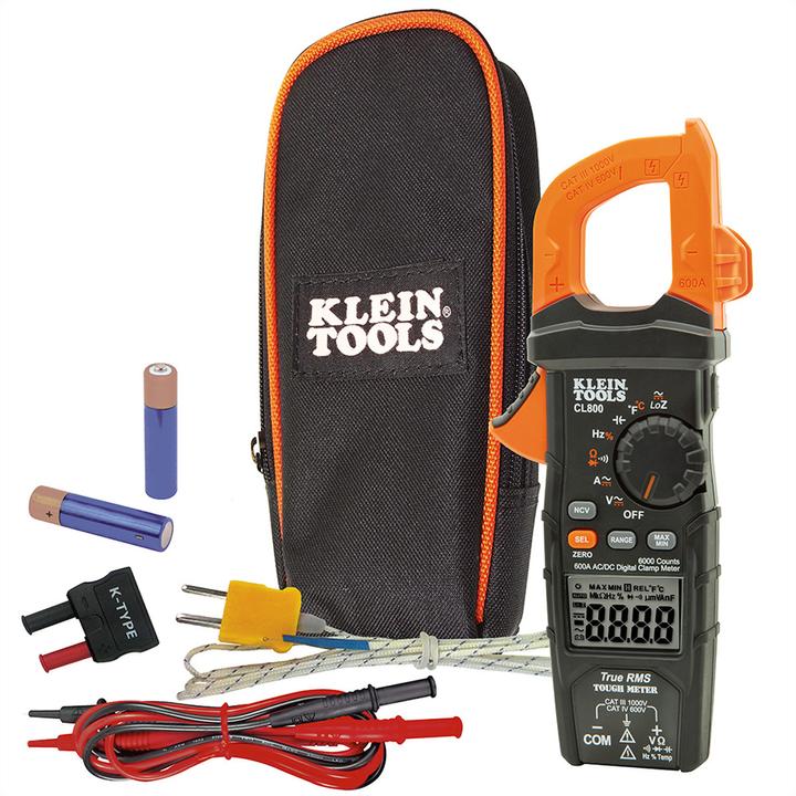 Produktbild Klein Tools CL800 Digitale Stromzange AC/DC mit automatischer Bereichseinstellung (CL800) (CAT IV 600V)