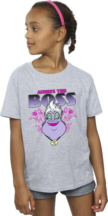Actual product image Disney Girls The Little Mermaid Ursula Mum Is The Boss Cotton T-Shirt (128)