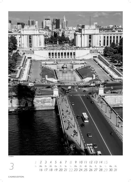 Immagine prodotto Paris schwarz-weiss 2026 S 29x21cm (Nessuna rilegatura, Tedesco)