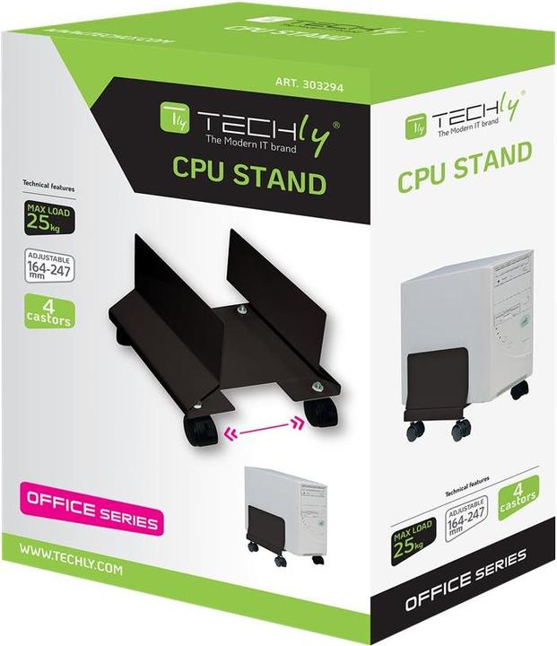 Actual product image Techly System cabinet mount - Black