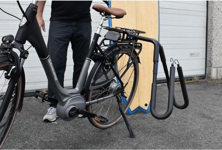 Actual product image 9WS Porte-Surf pour porte-bagage vlo ou scooter