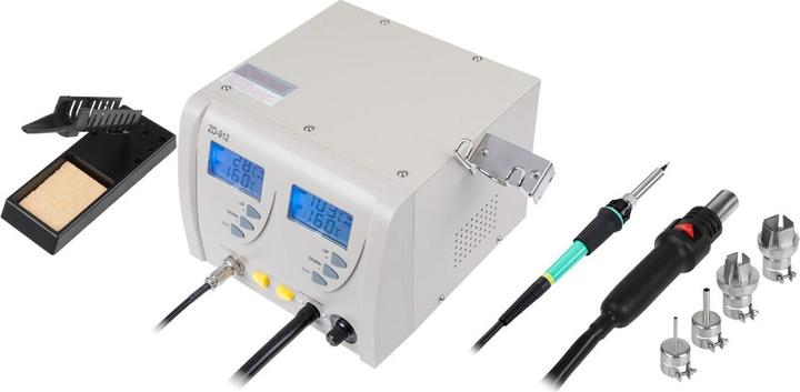 Actual product image No Name SMD soldering station (hot air + piston soldering iron)