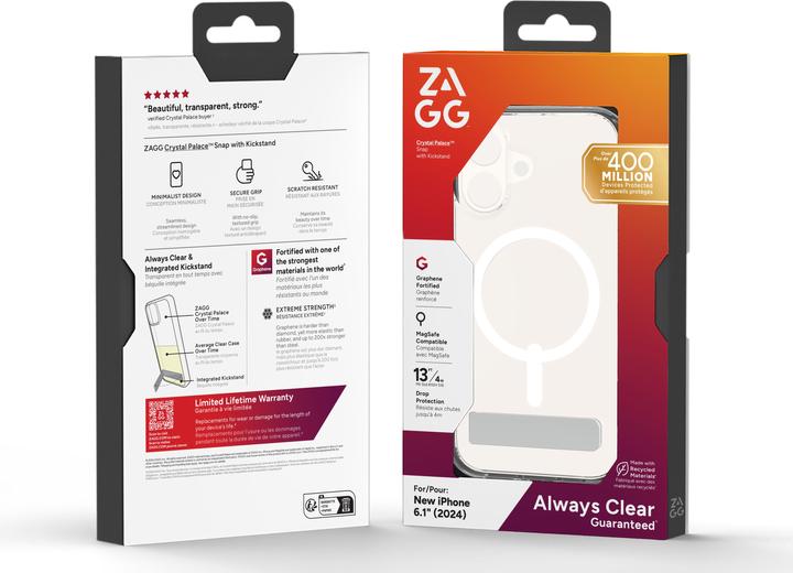Immagine prodotto Zagg Crystal Palace Snap w/Kickstand (Apple iPhone 16)