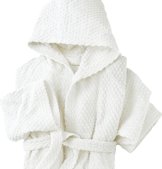 Immagine prodotto Casativo Swiss Natura Bademantel mit Wabendesign, unisex, strahlend-weiss, S (S)