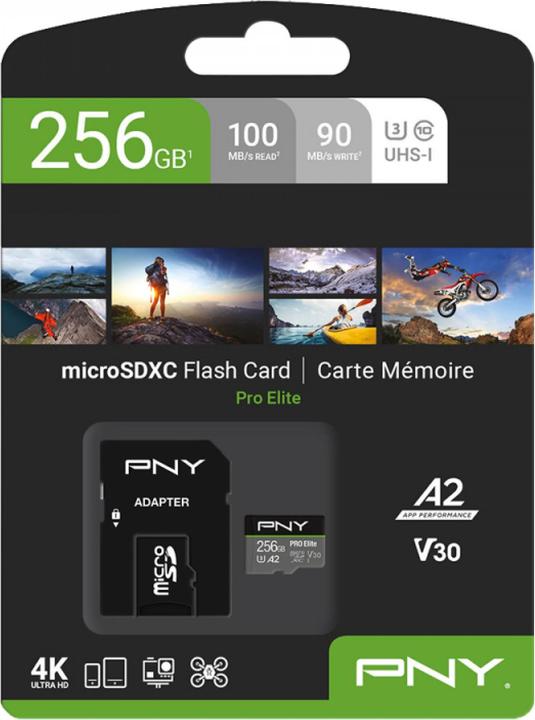 Image du produit PNY Pro Elite (256 Go, microSDXC, U3, UHS-I)
