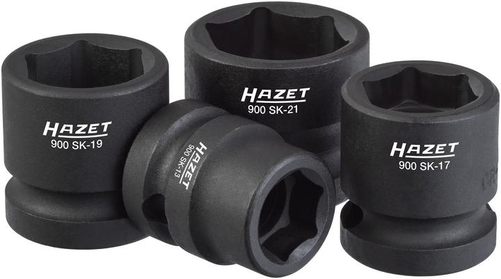 HAZET Steckschlüssel-Satz (17 mm, 19 mm, 21 mm, 13 mm)
