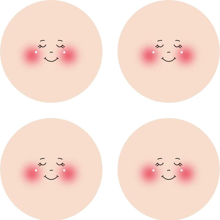 Image du produit Stafil Visages sur tricot "Lisa", Ø 4 cm