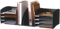 Actual product image Paperflow Filing system XL, 8 inserts, gray polystyrene, 4 adjustable dividers (A4)