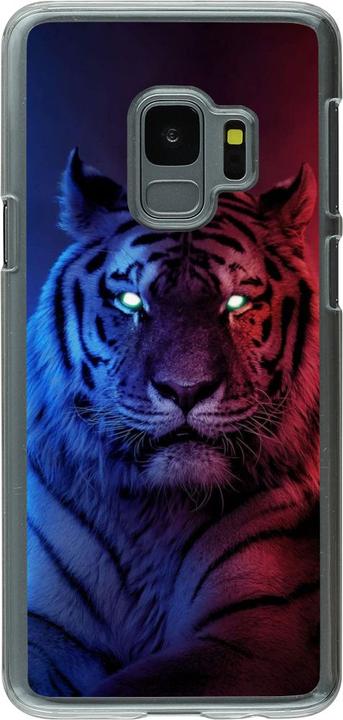 Produktbild PhoneLook Hülle transparent Tiger Blue Red (Samsung Galaxy S9)