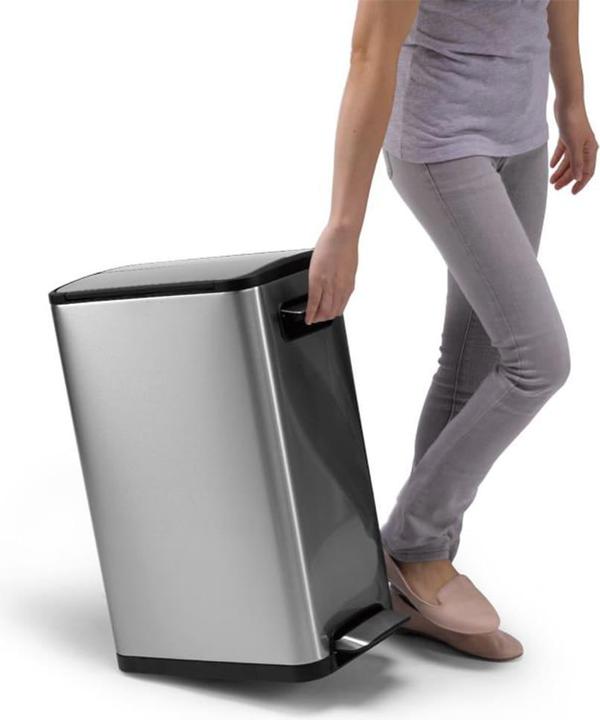 Produktbild EKO Treteimer Ecofly 2x20 Liter edelstahl (40 l)